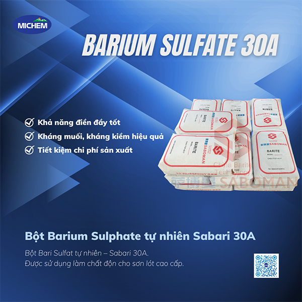 Barium Sulfate Sabari 30A - Hoá Chất Michem - Công Ty CP Michem Việt Nam